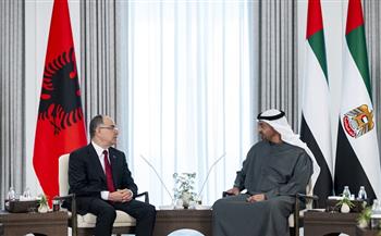 رئيسا الإمارات وألبانيا يؤكدان أهمية إرساء ركائز الأمن والاستقرار إقليميا ودوليا
