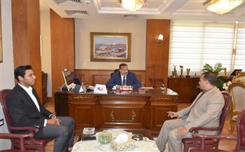 محافظ بورسعيد يستقبل نقيب المهندسين بالمحافظة لبحث عدد من الملفات وتعزيز التعاون المشترك