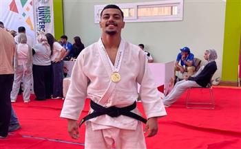 مصطفى شكري حامد يحصد ذهبية الجودو في دورة الألعاب الأفريقية للجامعات