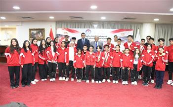 وزير الرياضة يشهد تكريم منتخبي الوشو كونغ فو بعد حصد 54 ميدالية في بطولتي العالم وأفريقيا