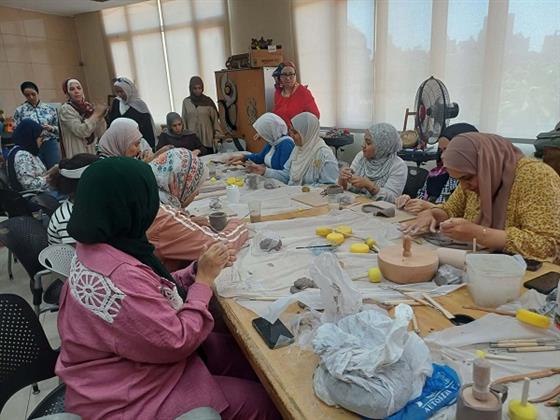 مكتبة المعادي العامة تفتح أبوابها للإبداع التراثي عبر ورش فنية مجانية للشباب