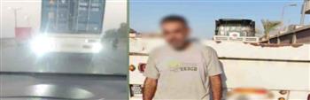 القبض على سائق لإضاءة خلفية تعيق الرؤية على طريق زراعي بالقليوبية