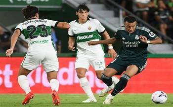 الدوري الإسباني.. كيليان مبابي يحرز الهدف الثاني لـ  ريال مدريد أمام إلتشي  
