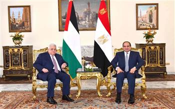 الرئيس السيسي ونظيره الفلسطيني يتفقان على تكثيف آليات التنسيق السياسي خلال المرحلة المقبلة 