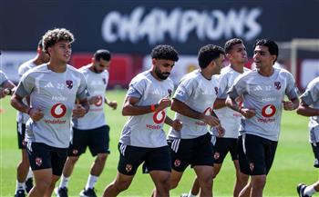 الأهلي يواصل تدريباته بعد الفوز على أبوقير.. ومران استشفائي للاعبين