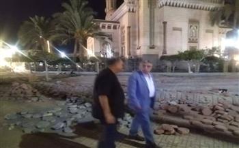 محافظ الدقهلية يتفقد أعمال تطوير "حديقة مسجد النصر المفتوحة" بحي شرق المنصورة