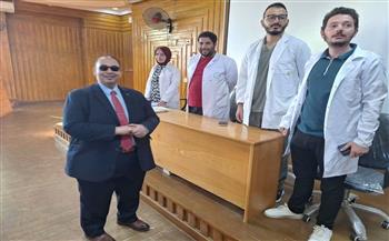 رئيس جامعة كفر الشيخ يتابع الكشف الطبي لطلاب «جامعة كفر الشيخ الأهلية»