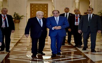 الرئيس السيسي يستقبل نظيره الفلسطيني اليوم