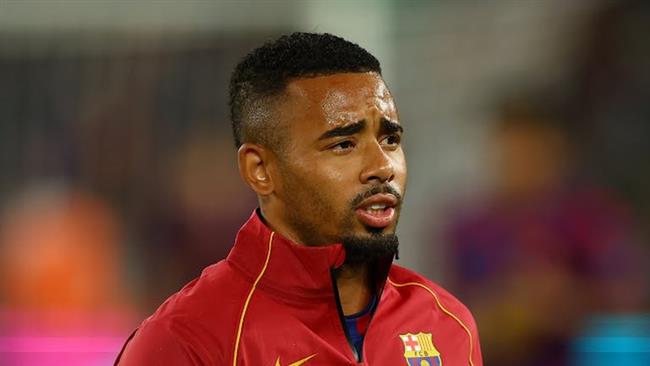 الدوري الإسباني.. البرازيلي خيسوس يسجل الهدف السادس لبرشلونة أمام سانتاندير 