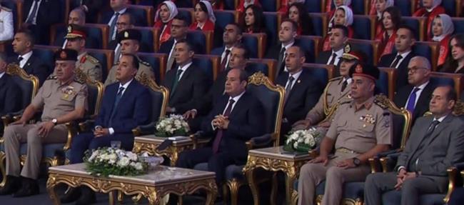 الرئيس السيسي يشهد فيلم «البداية» خلال حفل تخرج الدورة السادسة للجهات والهيئات القضائية