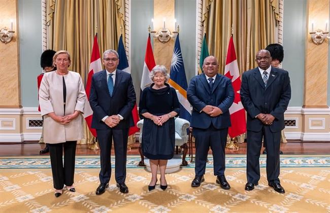 سفير مصر الجديد يقدم أوراق اعتماده للحاكم العام لكندا
