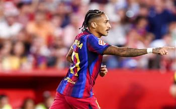 الدوري الإسباني.. رافينيا يضيف الهدف الثاني لبرشلونة في إشبيلية