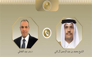 وزير الخارجية يبحث هاتفيا مع رئيس الوزراء وزير خارجية قطر التطورات الإقليمية وسبل خفض التصعيد