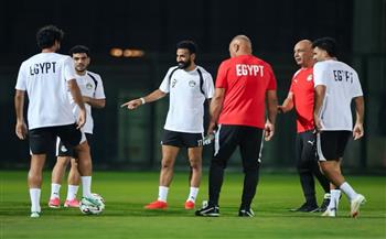 منتخب مصر يواصل تدريباته استعداداً لمواجهة أنجولا في افتتاح تصفيات أمم أفريقيا