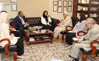 المستشارة أمل عمار تستقبل المديرة التنفيذية لمنظمة تنمية المرأة لبحث آفاق التعاون المشترك