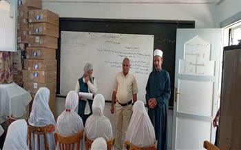 مدير المواد الثقافية ورعاية الطلاب بسوهاج الأزهرية يتابع سير العملية التعليمية بمعاهد المزالوة