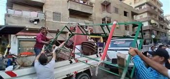 رفع أكثر من ١٠٠٠ حالة إشغال ثابت ومتحرك خلال حملات مكبرة بدمنهور  