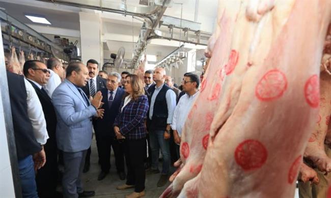 وزيرة التنمية المحلية والبيئة ومحافظ الدقهلية يفتتحان أعمال تطوير مجزر بلقاس 