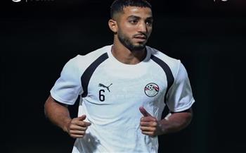 محمد عبد المنعم ينتظم في مران المنتخب الوطني بعد وصوله من فرنسا