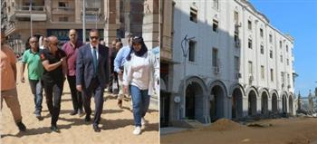 محافظ بورسعيد يتابع مستجدات اعمال تطوير شارع «أوجيني» بحي الشرق امتداد الممشى السياحي