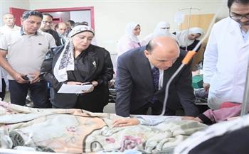 محافظ الغربية يطمئن على مصابي حادث طريق حانوت – سنباط بمستشفى زفتى العام وينعي الضحايا