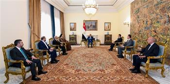 الرئيس السيسي يبحث مع رئيس تيار الحكمة العراقي تطورات الأوضاع الإقليمية والقضية الفلسطينية 