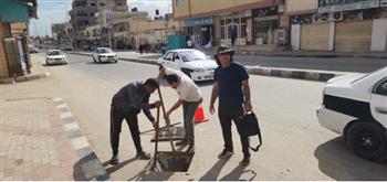 شمال سيناء: تطهير مجري وادي العريش استعدادا للأمطار والسيول المتوقعة