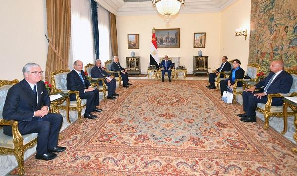 الرئيس السيسي يستقبل وزير الخارجية الإيطالي ويؤكد أهمية تعزيز الشراكة المصرية الإيطالية