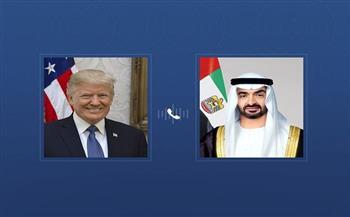 محمد بن زايد وترامب يبحثان سبل تعزيز التعاون الثنائي
