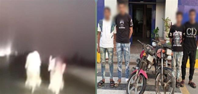 ضبط 4 طلاب لقيادتهم دراجتين ناريتين برعونة وتلويحهم بإشارات خادشة للحياء بالشرقية 