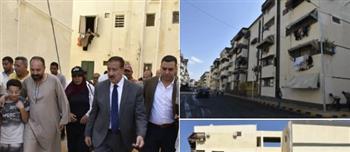  محافظ بورسعيد يتفقد أعمال رصف ورفع كفاءة شوارع منطقة خالد بن الوليد بحي الزهور .. ونسبة التنفيذ تتجاوز 80%