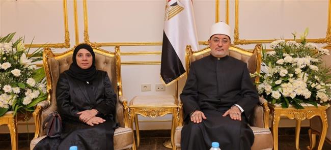 مفتي الجمهورية يبحث مع المديرة التنفيذية لمعهد الدوحة الدولي للأسرة سبل التعاون المشترك