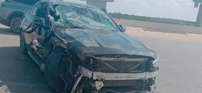 إصابات طفيفة.. بهاء سلطان يتعرض لحادث على طريق وادي النطرون