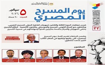 مهرجان القاهرة الدولي للمسرح التجريبي33| الاحتفاء بيوم المسرح المصري وتكريم خمسة من كبار المخرجين 