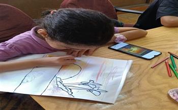 ورشة رسم وتلوين بقصر ثقافة الجيزة