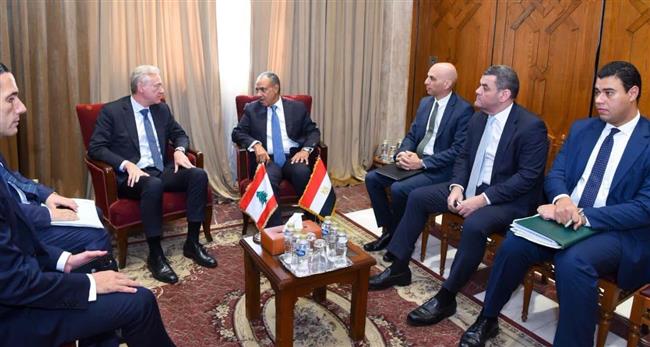 وزير الخارجية يبحث مع نظيره اللبناني سبل دعم مصر لسيادة لبنان ومؤسساته الوطنية