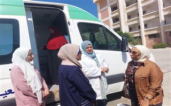 الكشف على 1126 مواطنًا من خلال 6 عيادات تخصصية خلال يومي القافلة الطبية بالكيلو 7 بالإسماعيلية