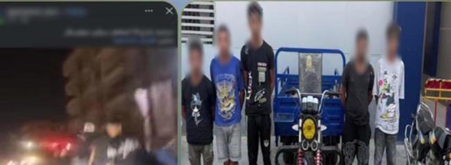 ضبط 5 عاطلين لسرقة دراجة نارية بالقاهرة.. حملوها على «تروسيكل»
