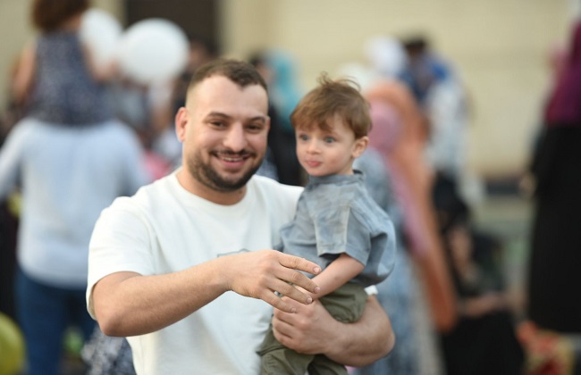 صلاة عيد الفطر من مسجد أبو بكر الصديق