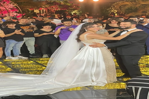 ميرنا نور الدين في حفل الزفاف